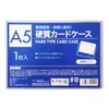 A5 x 10 Card Case, Hard Type, Clear Case, Transparent