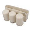 Toothbrush Holder Wall Mounted Multi Functional Toothbrush Toothpaste Dispenser for