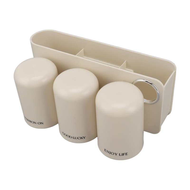 Toothbrush Holder Wall Mounted Multi Functional Toothbrush Toothpaste Dispenser for