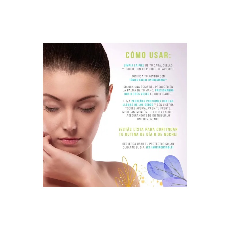 Tónico Facial Ácido Hialurónico vitamina E 125ml HYDRAVISAGE día/noche para
