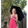Impervius Patronum Mini Travel Umbrella, Lightweight Compact, Foldable, with Ring