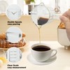 Steviieden Glass Espresso Cup 6 OZ, Double Shots Measuring Cup
