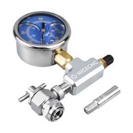 NICECNC Motorcycle 600 PSI High Accuracy Nitrogen Filling Tool with Extension Special for All Shocks with Schrader Filling Valve