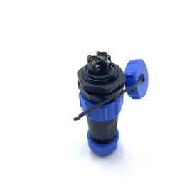 Connector Plug Aviation Plug SP21 2 Pin 2 Pin Solderless Aviation Plug IP68 Waterproof and Dustproof Aviation Plug for Outdoor Lamps Uses 500V 30A (12AWG Cable Screw Crimp)