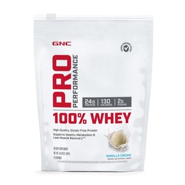 GNC Pro Performance® 100% Whey Protein Powder - Color: Brown, Flavor: Cookies and Cream, Size: 12 servings