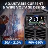 GZ GUOZHI 210A Stick Welder, Dual Voltage 110V/220V, LED Display,