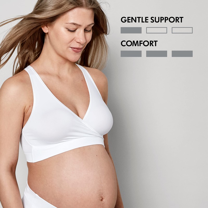Medela Keep Cool Sleep Bra, Seamless Maternity & Nursing Sleep