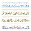 Lovely Flower Straight Ruler 4pcs Set – Sturdy Stylish Aesthetic