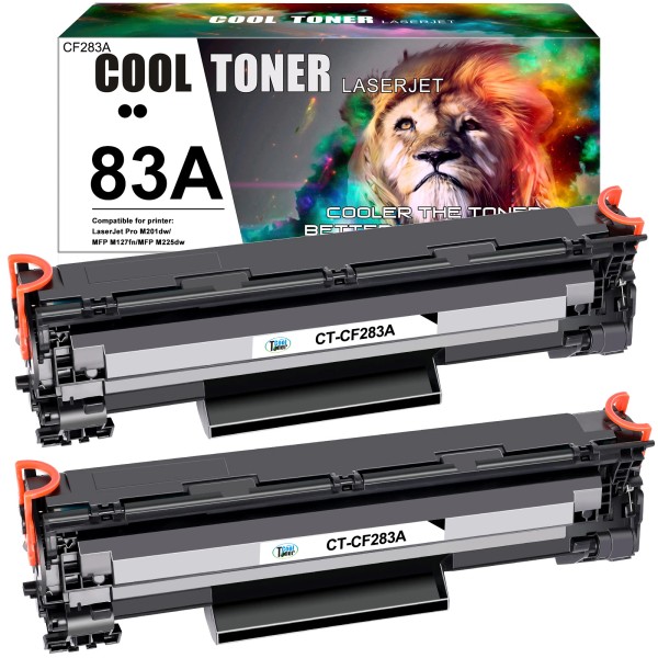 Compatible with HP 2 Pack CF283A Toner Compatible with HP