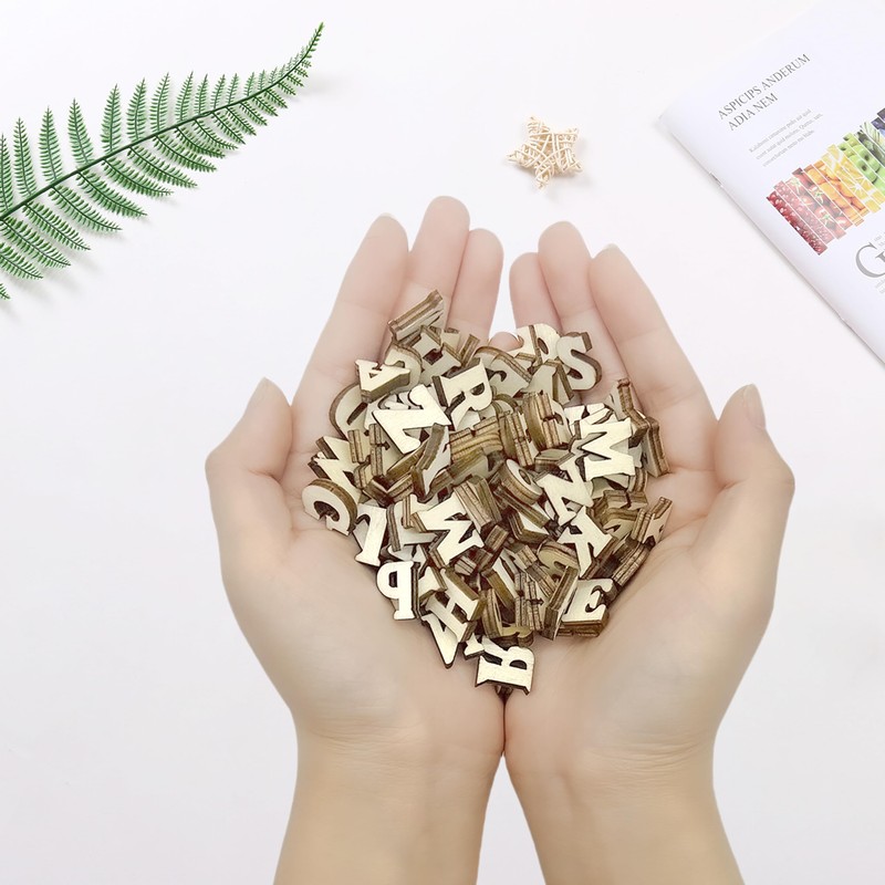 208 wooden letters, wooden letters, small wooden letters, large wooden