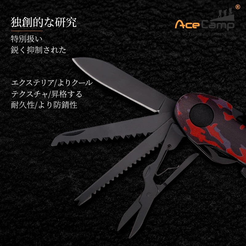 munkees 14-IN-1 Multi-functional Tool, Portable, Foldable, Blade, Versatile Tool, For