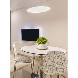 Serene Spaces Living Large Glossy White Ceramic Bowl, Modern Terrarium Succulent Planter, Floral Container, Trinket Holder, Fruit & Candy Bowl for Kitchen, Coffee Table, 8" Diameter & 4.5" Tall