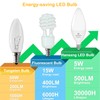 hansang E12 Candelabra LED Bulbs 2700K Warm White, 60Watt Equivalent,
