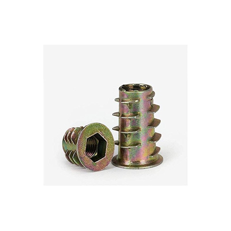 Threaded Insert Nuts, 25 Pcs Threaded Insert Wood Insert Nuts,