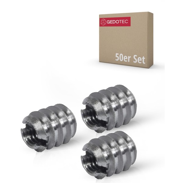 Gedotec Screw-in nut M4 with internal thread, pack of 50,
