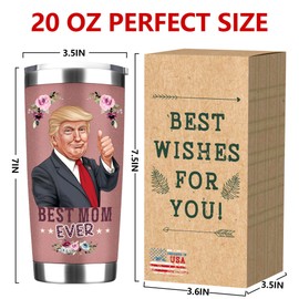 Juchuar Mothers Day Gifts for Mom - 20 oz Mother Stainless Steel Tumbler, Funny Christmas Day, Valentines Day and Birthday Gifts for Mom, Unique Mothers Day Gift from Daughter Son