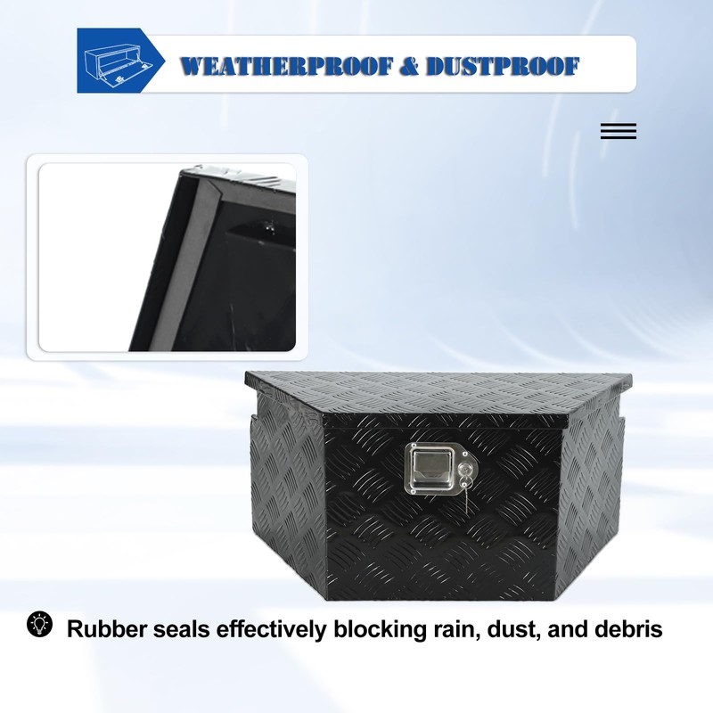 EASYBERG Trailer Tongue Box with Lock and Keys, 26" x