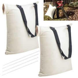 2 Pack 127-7040 Blower Debris Vacuum Bag/Leaf Blower Bag Compatible with Toro 108-8994, 137-2336, 125-0526, 51553, 51573, 51619 Bottom Zip Replacement Bag