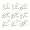 100Pcs Paper Clips Gold Cute Unique Shape Electroplating Process Lightweight