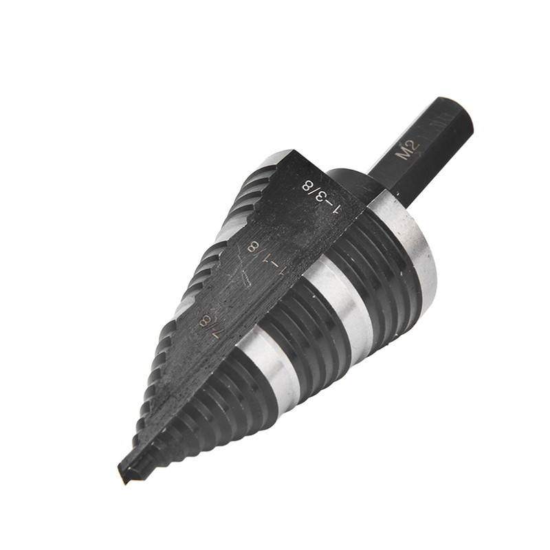 3/16 to 1‑3/8in Step Drill M2 High Speed Steel Nitrided