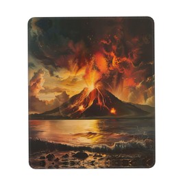 SSIMOO Volcano Desk Computer Pad-Gaming Computer Mat for Office and Home Use-Cute Computer Pad, Black