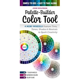 Palette-Builder Color Tool: 4 Mini Wheels Feature Tints, Tones, Shades & Neutrals to Spark Creativity; Simple to Use, Easy to Take Along; 12 Numbered Colors, 5 Color Plans, (4) 5” Color Wheels