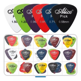 Mercader Digital Set 100 Púas Plumillas Picks Guitarra Bajo Docerola