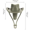 JANKOW Cowboy Hat Silicone Wine Stopper, Funny Hat Shaped Wine