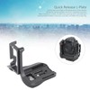 L Bracket Quick Release Plate Vertical Shooting with Battery Grip