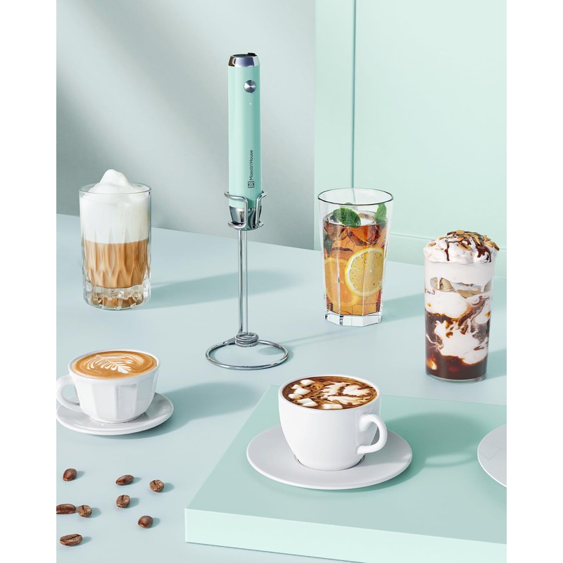 Maestri House Rechargeable Milk Frother Holder and Whisk Rod