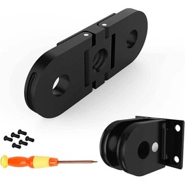 TELESIN Replacement Adapter Mount with 1/4 Tripod Connector Port for GoPro Max Hero 11 10 9 8 Black, Dual Interface Design for Straightly Mounting for Go Pro and Selfie Stick Tripod Accessories