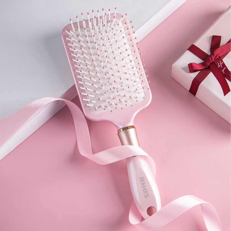 RHOS Hair Brush, Paddle Brush, Improve Hair Quality, Scalp Care,
