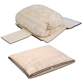 Astro 168-06 Duvet Storage Bag, Beige, Single Size, Set of 2 (Breathable Non-Woven Fabric, Thin, Storage Case), Slim, Lightweight, Compression, Futon Storage Bag, Compact, Gap Storage, Duvet Bag, Protects Against Dust and Dirt, Hold Belt, For Neatly Storage, Transparent Window, Closet Push