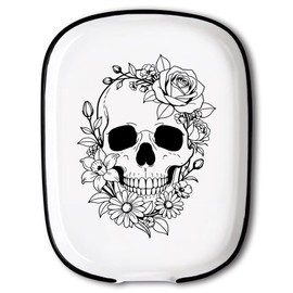 ANATTASOUL Skull & Rose Spoon Rest for Stove Top for Cooking Lover