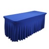 iEventStar Fitted Polyester One-Piece Table Skirt Spandex Table Cover Rectangle