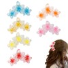 FFWTPY Pack of 6 Flower Hair Clips Women Girls Large