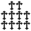 PATIKIL Cross Embroidered Patches,10 Pcs Cross Sew on Iron on