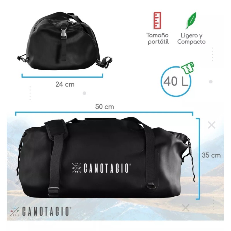 Canotagio Bolsa Impermeable 40 Lts Canotagio Mochila Waterproof