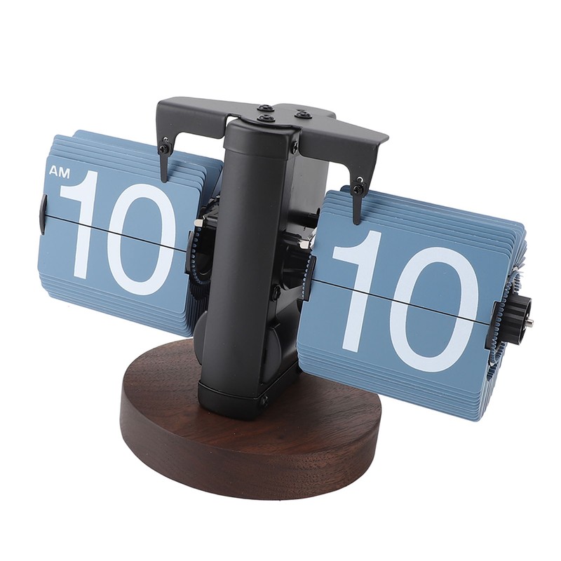 Flip Desk Clock Retro Single Sided Battery Powered Retro Vintage