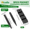 Hicello 3PCS Pocket Chainsaw Breaker Chain Saw Repairing Mending Tool
