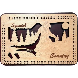 Squatch Country Cribbage Board