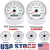 ARTILAURA 6 Gauge Set 85mm GPS Speedometer 0-80MPH Tachometer 8000RPM