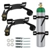 Snblzhef 2PC Propane Tank Bracket Cylinder Wall Mounted Brackets,with 6.6ft