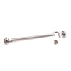 10" (250mm) Satin Chrome Heavy Duty Brass Cabin Hook &