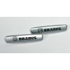 Brabus 2X Seat Emblem Upholstery Badge for Brabus car seats