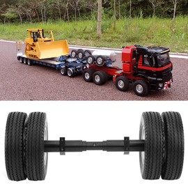 Leapiture RC Trailer Axles Non‑Powered Rear Axle Tire 10 Hole Wheel Hub Fit for 1/14 Tractor Trailer DIY Modified Trailers