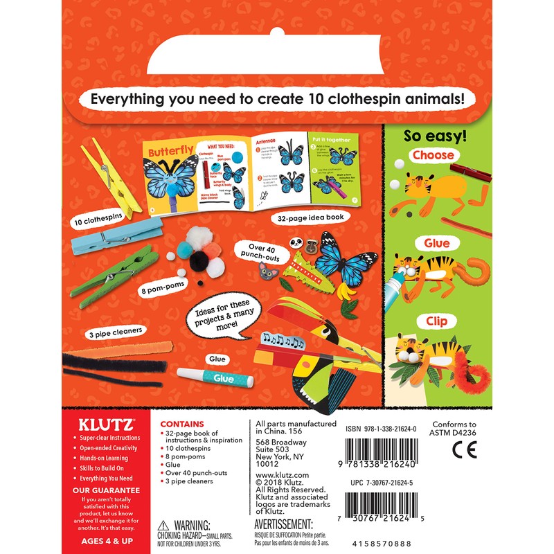 My Clothespin Zoo (Klutz Junior)