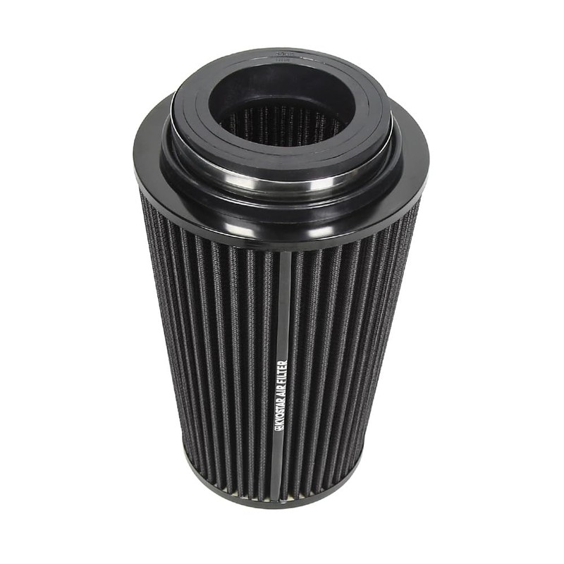 Universal 3/3.5/4" (75/89/100mm) High-Flow Air Filter, Reusable Cone Cold Air