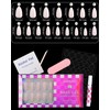 Light Pink Short Almond Press On Gel Nails 16 Sizes