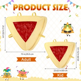 Mepase Hamantaschen Cookie Purim Costume Unisex Purim Costume Jewish Festive Party Cosplay for Adult Men Women, One Size